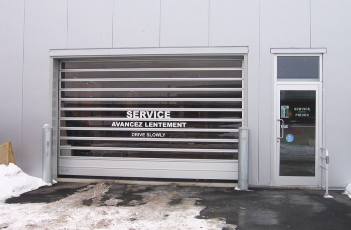 High speed car dealer door