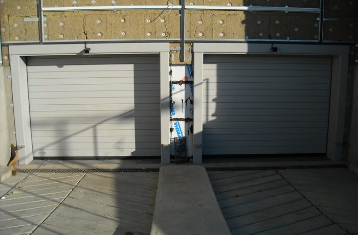 High speed parking lot doors